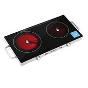 SportZone.co.nz Appliances > Kitchen Appliances > Cooktops & Stoves Devanti Portable Ceramic Cooktop Dual Burner Electric Hot Plate 2800W Black Devanti Portable Ceramic Cooktop Dual Burner Electric Hot Plate 2800W Black