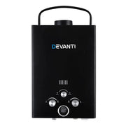 SportZone.co.nz Outdoor > Camping Devanti Portable Gas Water Heater 8L/Min LPG System Black Devanti Portable Gas Water Heater 8L/Min LPG System Black