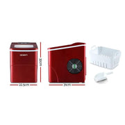 SportZone.co.nz Appliances > Kitchen Appliances > Ice Makers DEVANTi Portable Ice Cube Maker Machine 2L Home Bar Benchtop Easy Quick Red DEVANTi Portable Ice Cube Maker Machine 2L Home Bar Benchtop Easy Quick Red