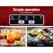 SportZone.co.nz Appliances > Kitchen Appliances > Ice Makers DEVANTi Portable Ice Cube Maker Machine 2L Home Bar Benchtop Easy Quick Red DEVANTi Portable Ice Cube Maker Machine 2L Home Bar Benchtop Easy Quick Red