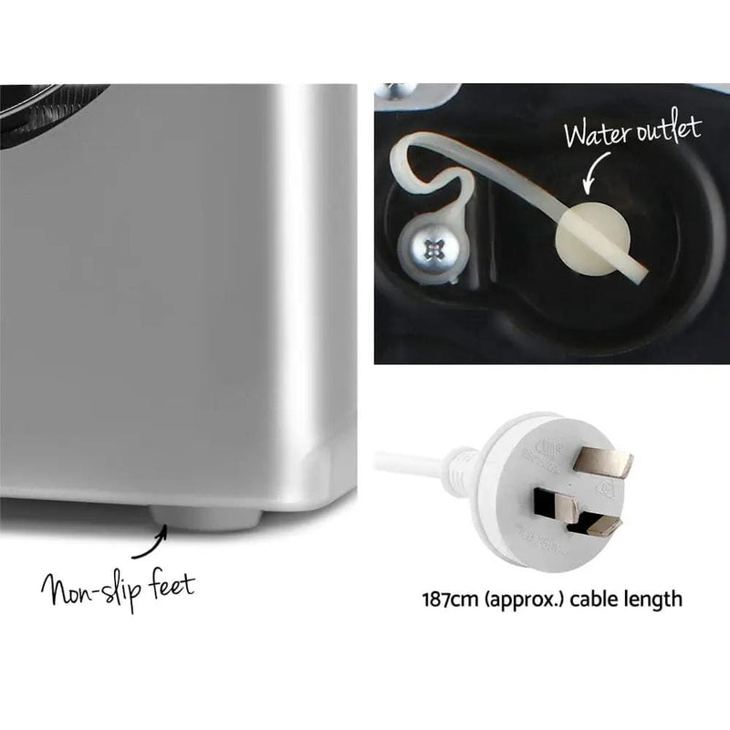 SportZone.co.nz Appliances > Kitchen Appliances > Ice Makers Devanti Portable Ice Cube Maker - Silver Devanti Portable Ice Cube Maker - Silver