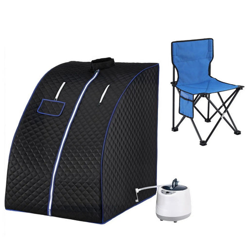 SportZone.co.nz Appliances > Kitchen Appliances > Speciality Appliances Devanti Portable Steam Sauna Tent 1000W 2L Steamer Pot Personal Home SPA Timer Devanti Portable Steam Sauna Tent 1000W 2L Steamer Pot Personal Home SPA Timer