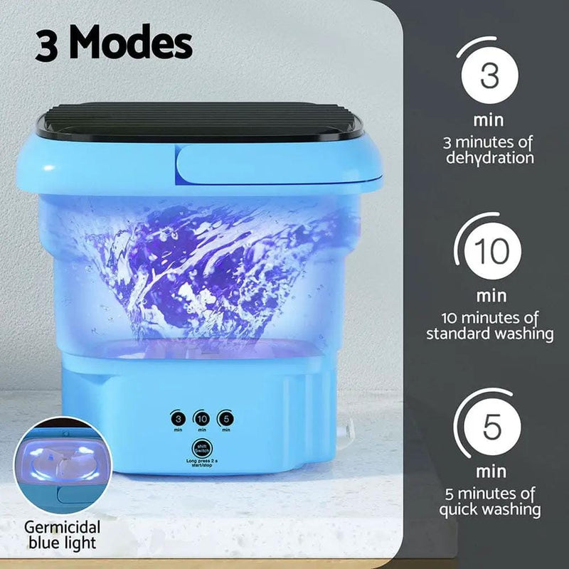 SportZone.co.nz Appliances > Washers & Dryers Devanti Portable Washing Machine 4.5L Blue Devanti Portable Washing Machine 4.5L Blue