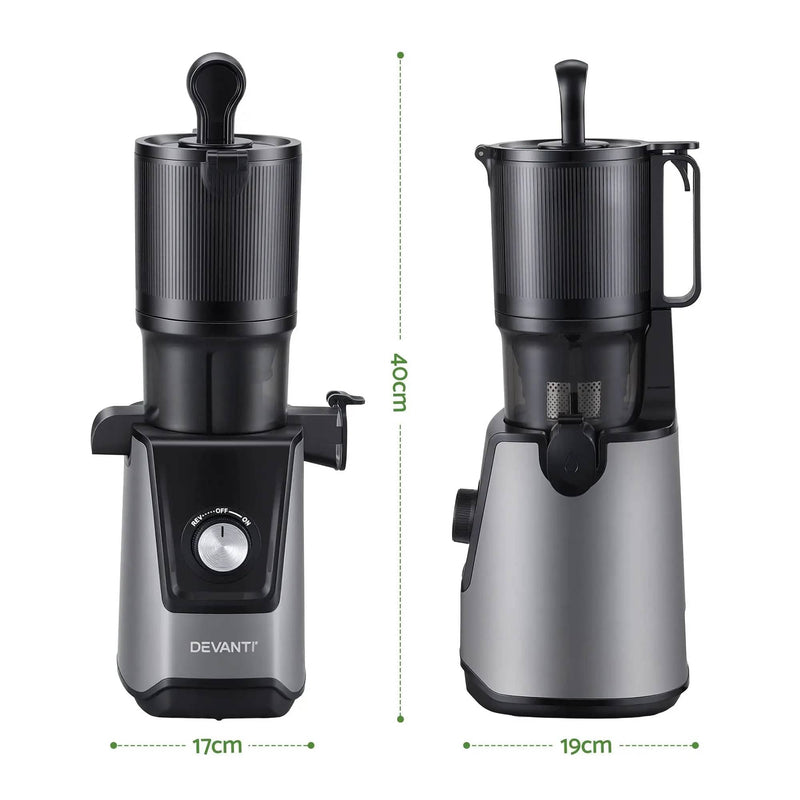 SportZone.co.nz Commercial > Commercial Others > Distilling & Brewing DEVANTI Slow Juicer Cold Press 200W for Fruit Vegetable Juice DEVANTI Slow Juicer Cold Press 200W for Fruit Vegetable Juice