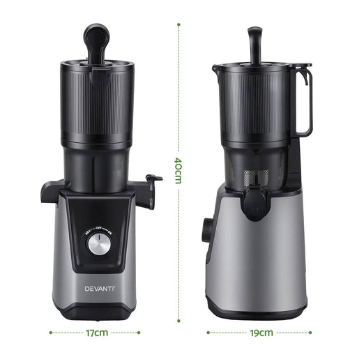 SportZone.co.nz Commercial > Commercial Others > Distilling & Brewing DEVANTI Slow Juicer Cold Press 200W for Fruit Vegetable Juice DEVANTI Slow Juicer Cold Press 200W for Fruit Vegetable Juice