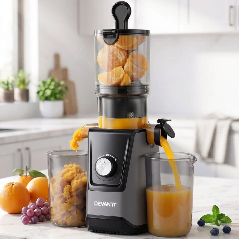SportZone.co.nz Commercial > Commercial Others > Distilling & Brewing DEVANTI Slow Juicer Cold Press 200W for Fruit Vegetable Juice DEVANTI Slow Juicer Cold Press 200W for Fruit Vegetable Juice