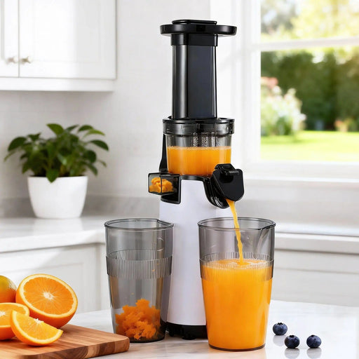 SportZone.co.nz Commercial > Commercial Others > Distilling & Brewing Devanti Slow Juicer Cold Press Fruit Juice Extractor 130W White Devanti Slow Juicer Cold Press Fruit Juice Extractor 130W White