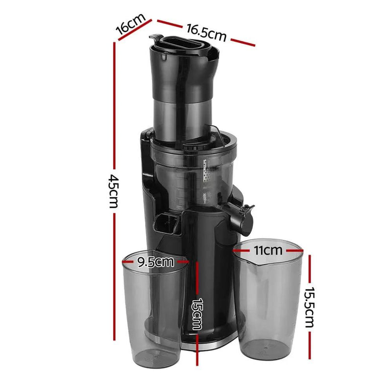 Devanti Slow Juicer Cold Press Fruit Juicer by SportZone.co.nz