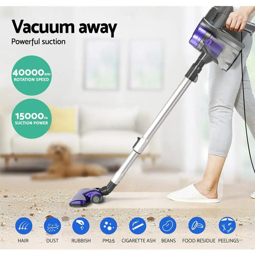SportZone.co.nz Appliances > Vacuum Cleaners Devanti Stick Vacuum Cleaner Handheld Corded 450W Purple Devanti Stick Vacuum Cleaner Handheld Corded 450W Purple