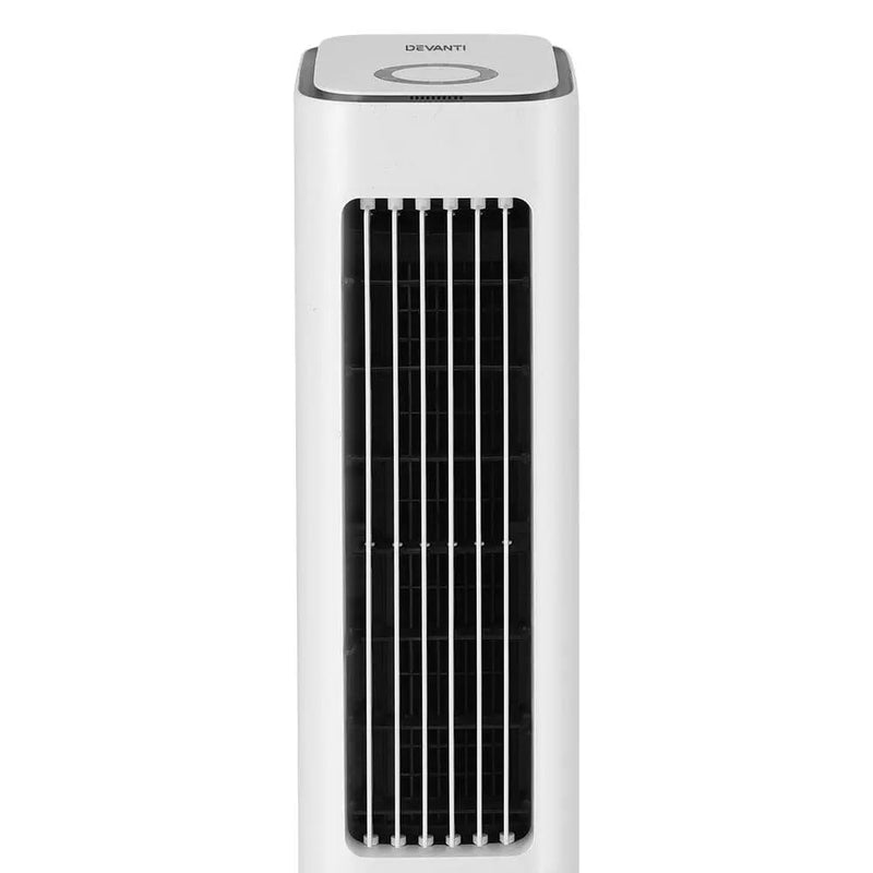 Devanti Tower Evaporative Air Cooler Conditioner Portable Cool Fan Humidifier 6L by SportZone.co.nz