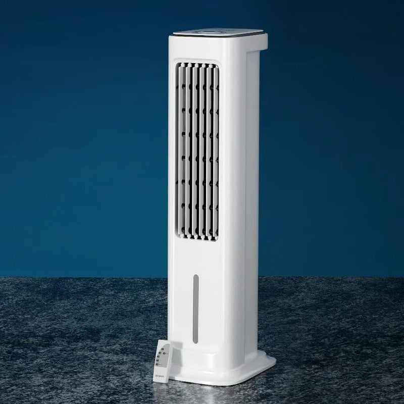 Devanti Tower Evaporative Air Cooler Conditioner Portable Cool Fan Humidifier 6L by SportZone.co.nz
