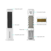 Devanti Tower Evaporative Air Cooler Conditioner Portable Cool Fan Humidifier 6L by SportZone.co.nz