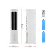 Devanti Tower Evaporative Air Cooler Conditioner Portable Cool Fan Humidifier 6L by SportZone.co.nz