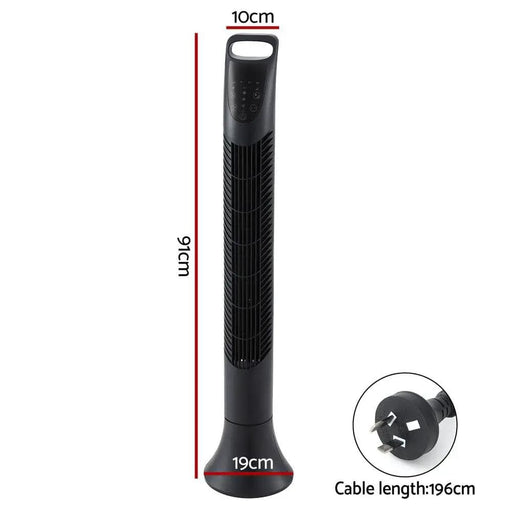 SportZone.co.nz Appliances > Fans > Ceiling Fans Devanti Tower Fan Oscillating 3 Speeds with Remote 91cm Devanti Tower Fan Oscillating 3 Speeds with Remote 91cm