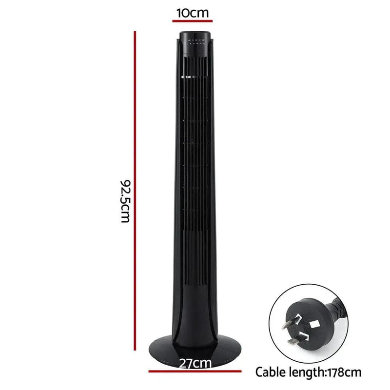 SportZone.co.nz Appliances > Fans > Ceiling Fans Devanti Tower Fan Oscillating 3 Speeds with Remote 93cm Devanti Tower Fan Oscillating 3 Speeds with Remote 93cm