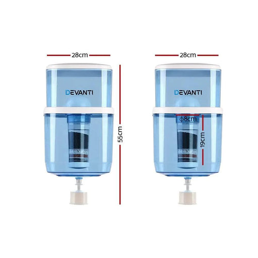SportZone.co.nz Appliances > Kitchen Appliances > Water Dispensers Devanti Water Cooler Dispenser 22L Filter Bottle Devanti Water Cooler Dispenser 22L Filter Bottle
