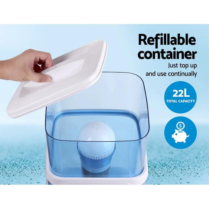 SportZone.co.nz Appliances > Kitchen Appliances > Water Dispensers Devanti Water Cooler Dispenser 22L Filter Bottle Devanti Water Cooler Dispenser 22L Filter Bottle
