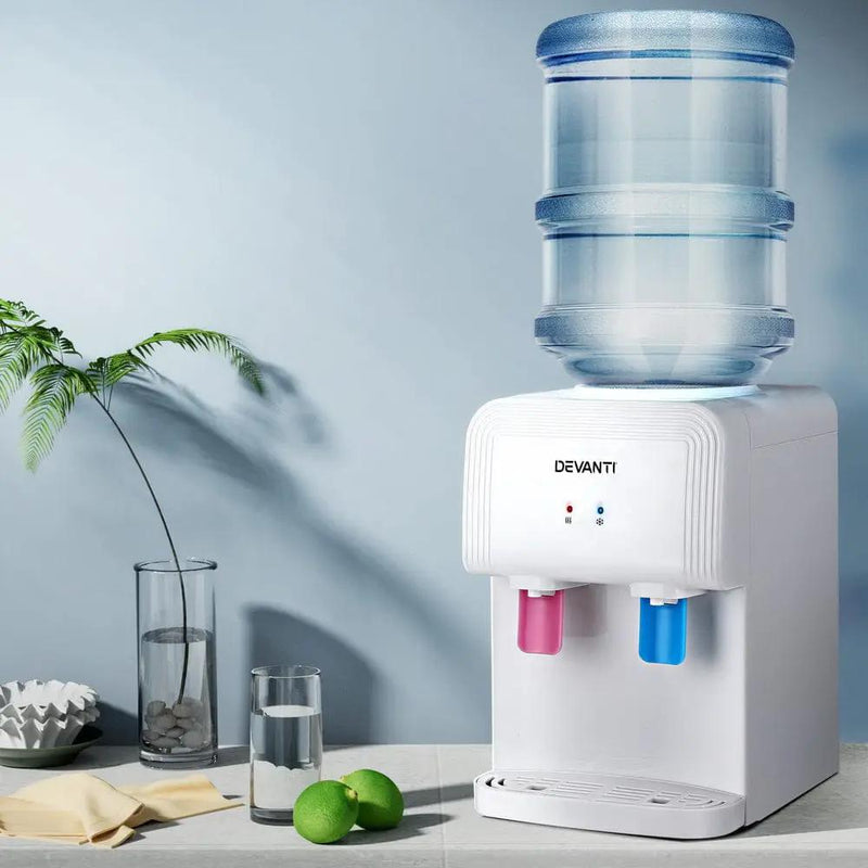 SportZone.co.nz Appliances > Kitchen Appliances Devanti Water Cooler Dispenser Bench Top White Devanti Water Cooler Dispenser Bench Top White
