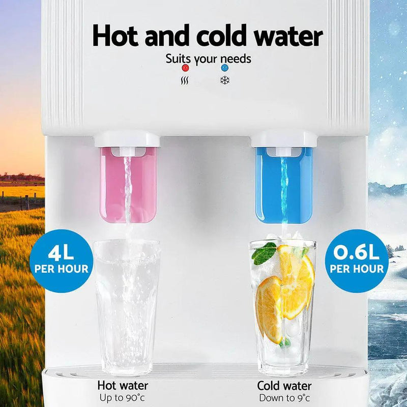 SportZone.co.nz Appliances > Kitchen Appliances Devanti Bench Top Water Cooler Dispenser With Hot And Cold Water Devanti Bench Top Water Cooler Dispenser Hot Cold