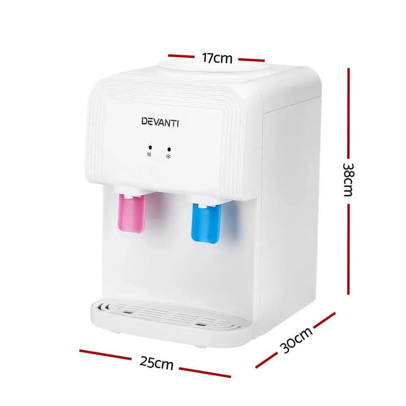 SportZone.co.nz Appliances > Kitchen Appliances Devanti Water Cooler Dispenser Bench Top White Devanti Water Cooler Dispenser Bench Top White