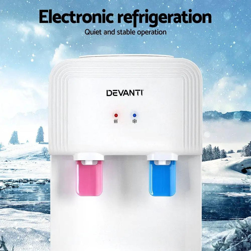 SportZone.co.nz Appliances > Kitchen Appliances Devanti Water Cooler Dispenser Bench Top White Devanti Water Cooler Dispenser Bench Top White