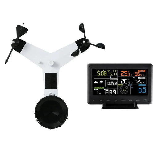 SportZone.co.nz Home & Garden > Garden Tools Devanti Weather Station Indoor Outdoor Wireless WiFi Professional Solar Sensor Devanti Weather Station Indoor Outdoor Wireless WiFi Professional Solar Sensor