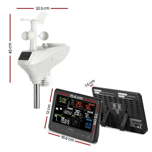 SportZone.co.nz Home & Garden > Home & Garden Others Devanti Wireless WiFi Professional Weather Station Solar Sensor LCD UV Light Devanti Wireless WiFi Professional Weather Station Solar Sensor LCD UV Light