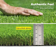 Two Pieces 1X10M Artificial Grass 30MM 20M2 by salelink.co.nz