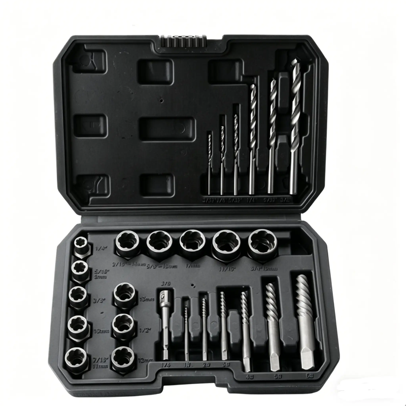 26PCS Easy Out Stripped Screw Remover Socket Set Tool by salelink.co.nz
