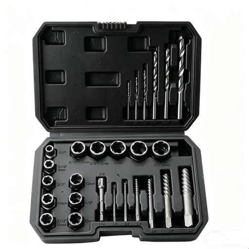 26PCS Easy Out Stripped Screw Remover Socket Set Tool by salelink.co.nz