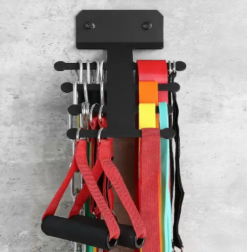 Resistance Rack Band Storage Hanger Gym Equipment Organizer Pull Up Bands Jump Ropes, Storage Rack by salelink.co.nz