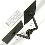 Dual Monitor Full Motion Desk Mount with Gas Spring for Two Computer Monitors 17'' - 27" by salelink.co.nz