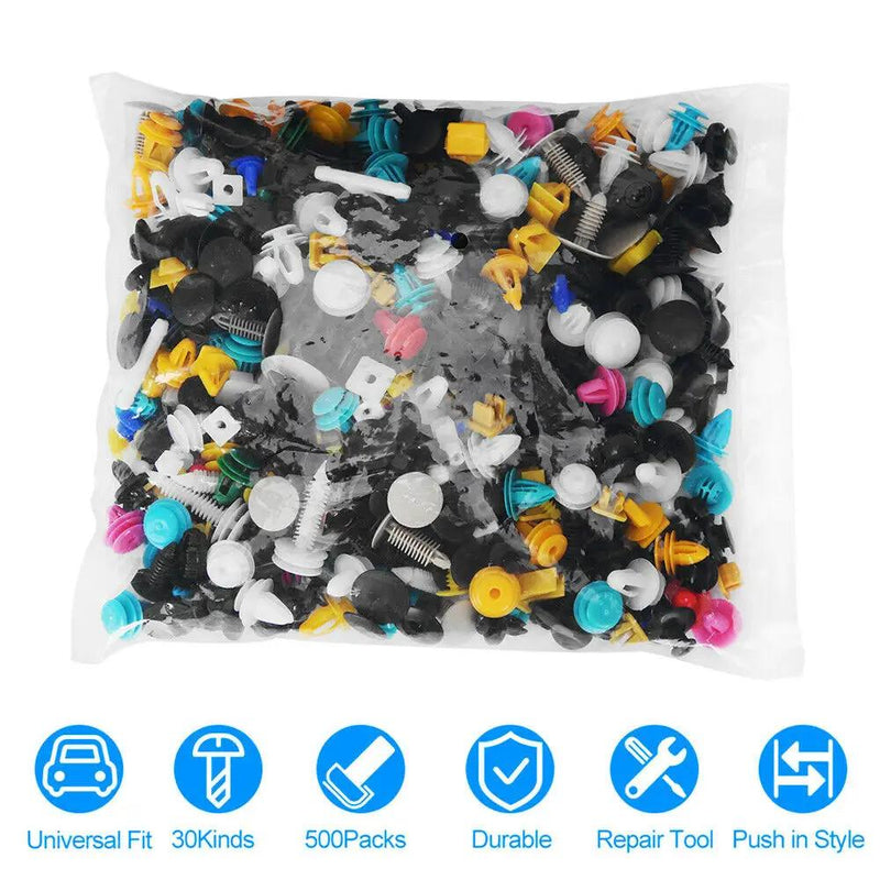 500PCS Car Body Trim Clips by salelink.co.nz