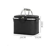 13L Cooler Bag Folding Picnic Camping Bag Outdoor 28x23x20cm by salelink.co.nz