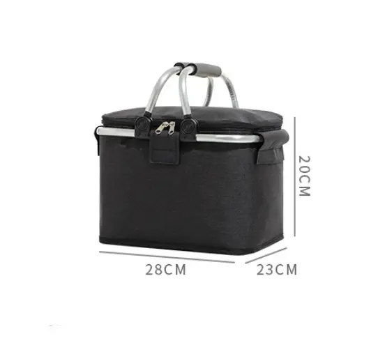13L Cooler Bag Folding Picnic Camping Bag Outdoor 28x23x20cm by salelink.co.nz
