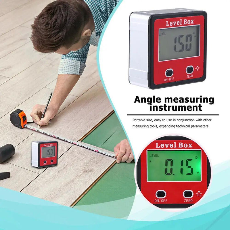 Magnetic Digital Protractor Angle Finder Gauge Inclinometer Electronic Box by salelink.co.nz