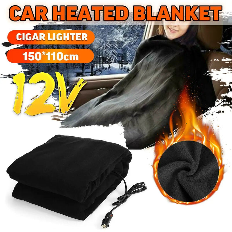 Car Blanket Auto Heated 12 Volt Dc Travel Rug Soft Caravan Fleece Electric Throw by salelink.co.nz