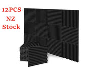 12PCS Studio Acoustic Foam Sound Absorption Proofing Panel Wedge Soundproofing by salelink.co.nz