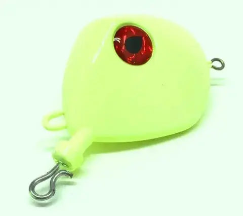 Diamond Eye Puka Jig 750 Grms, vibrant glow jig for deep drop fishing.