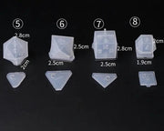 Dice Silicone Resin Casting Moulds Multiple Shapes Polyhedral Dice Moulds for Resin Lovers Table Games DIY Making by Resin Art NZ