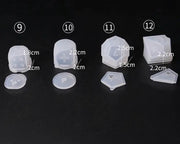 Dice Silicone Resin Casting Moulds Multiple Shapes Polyhedral Dice Moulds for Resin Lovers Table Games DIY Making by Resin Art NZ