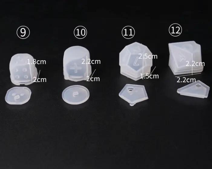 Dice Silicone Resin Casting Moulds Multiple Shapes Polyhedral Dice Moulds for Resin Lovers Table Games DIY Making by Resin Art NZ