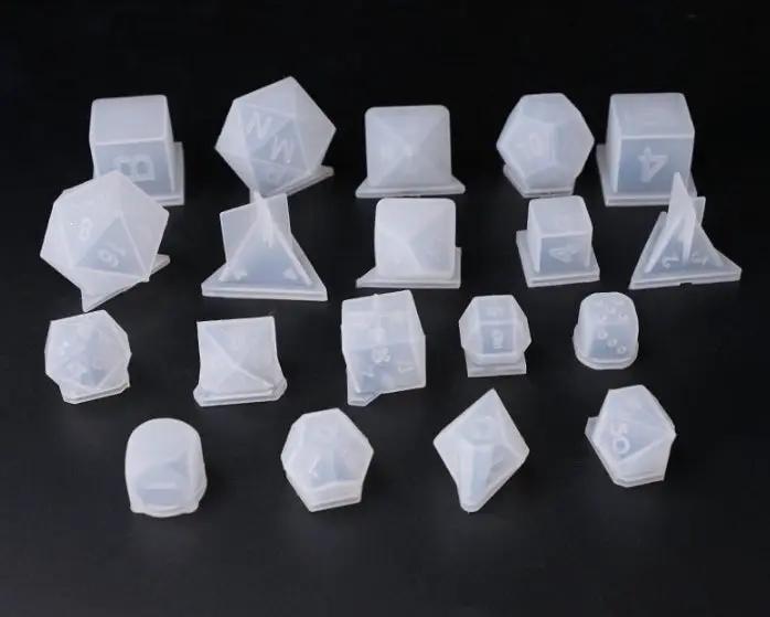 Dice Silicone Resin Casting Moulds Multiple Shapes Polyhedral Dice Moulds for Resin Lovers Table Games DIY Making by Resin Art NZ