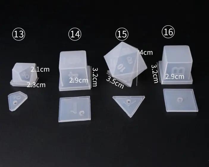 Dice Silicone Resin Casting Moulds Multiple Shapes Polyhedral Dice Moulds for Resin Lovers Table Games DIY Making by Resin Art NZ