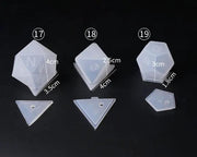 Dice Silicone Resin Casting Moulds Multiple Shapes Polyhedral Dice Moulds for Resin Lovers Table Games DIY Making by Resin Art NZ
