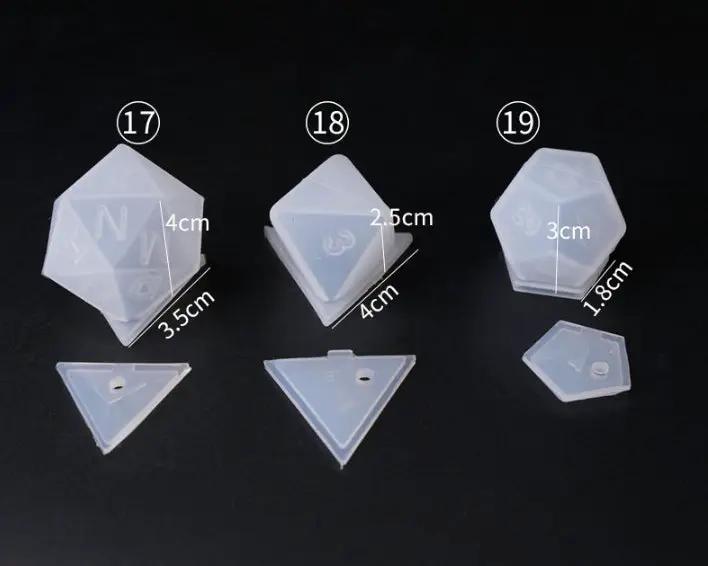 Dice Silicone Resin Casting Moulds Multiple Shapes Polyhedral Dice Moulds for Resin Lovers Table Games DIY Making by Resin Art NZ