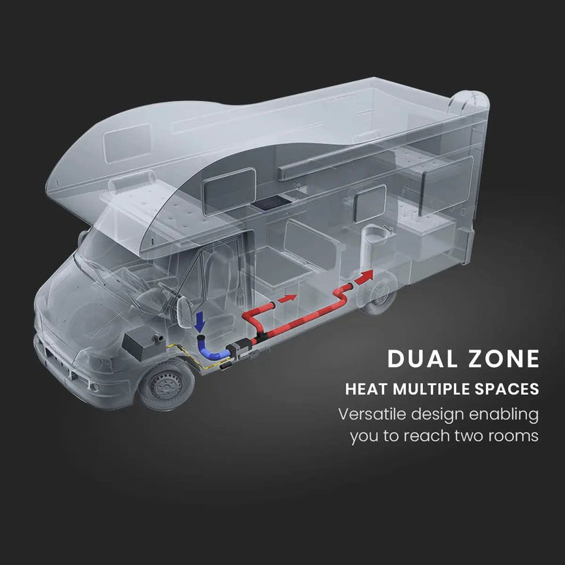 SportZone.co.nz Outdoor Recreation > Camping > Caravan Accessories Diesel Heater 12V Caravan Camper Trailer Van Air Motorhome 5kW Volt Parking RV Diesel Heater 12V Caravan Camper Trailer Van Air Motorhome 5kW Volt Parking RV