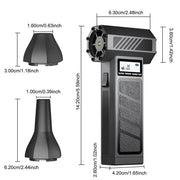 Wireless Digital Tire Inflator Air Pump with LED Light & LCD Display, 150PSI Portable Air Compressor by Habicare