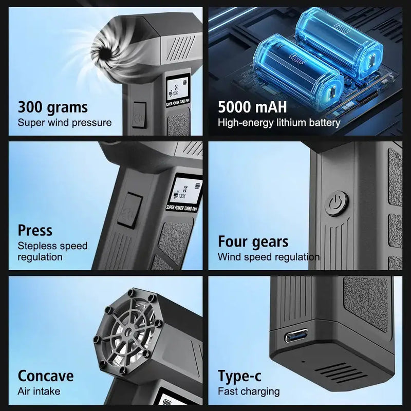 Wireless Digital Tire Inflator Air Pump with LED Light & LCD Display, 150PSI Portable Air Compressor by Habicare