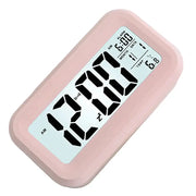 Digital Alarm Clock – Battery Operated with Indoor Temperature & Light Sensor Backlight (3 colors available) by Habicare